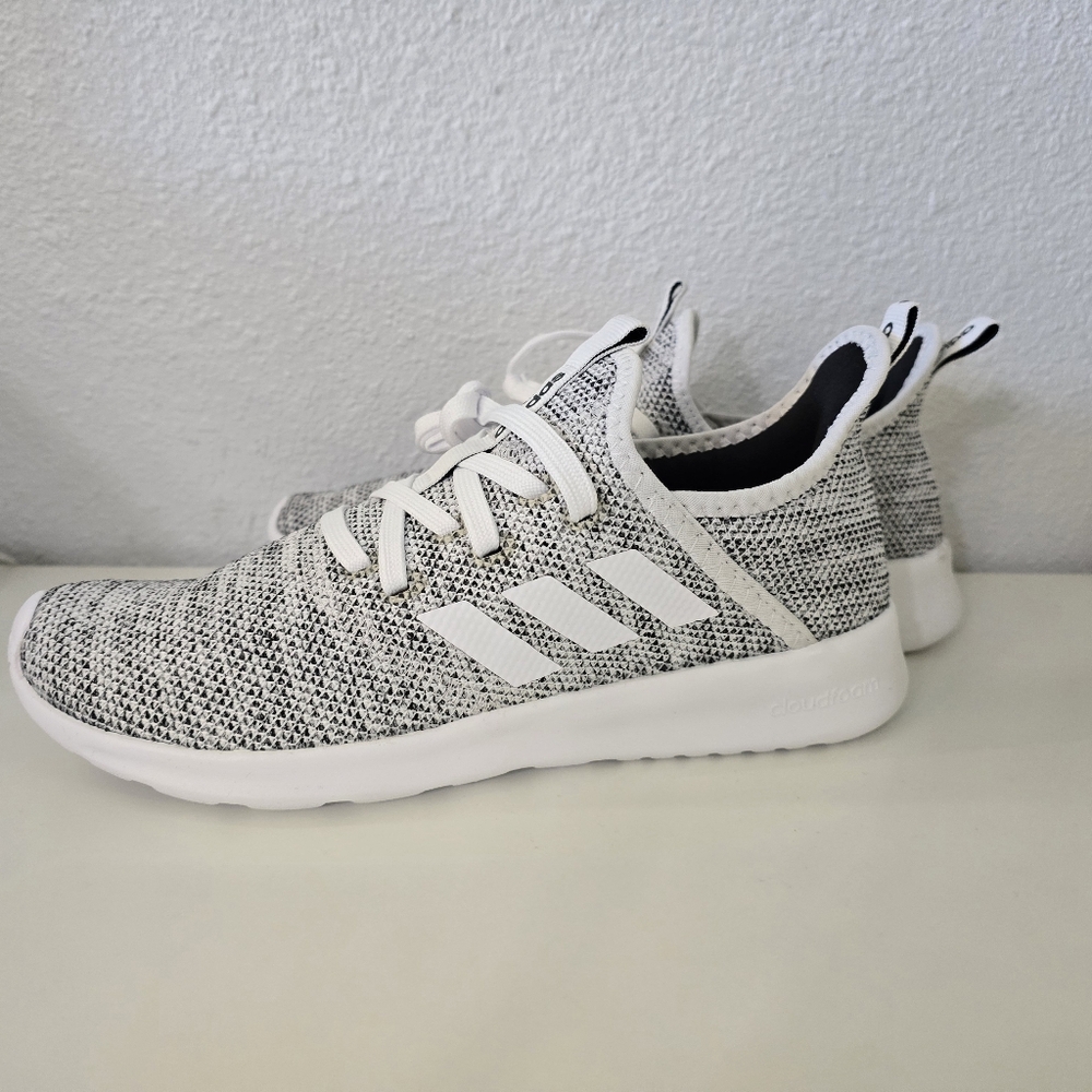 NWT Adidas Cloudfoam Pure Gray White